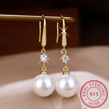 925 Silver Freshwater Pearl Pendant Earrings Bridal Wedding Jewelry