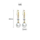 925 Silver Freshwater Pearl Pendant Earrings Bridal Wedding Jewelry