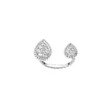 Diamond Bead Edge Drip Ring - Holiday Accessory