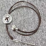 UNOde50 925 Rope Button Necklace