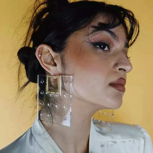 Trendy Acrylic Dangle Earrings for Women