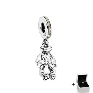 925 Sterling Silver Puppy Earphone Pendant Ladies Jewelry