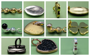 925 Silver Necklace with Heart-Shaped Carving