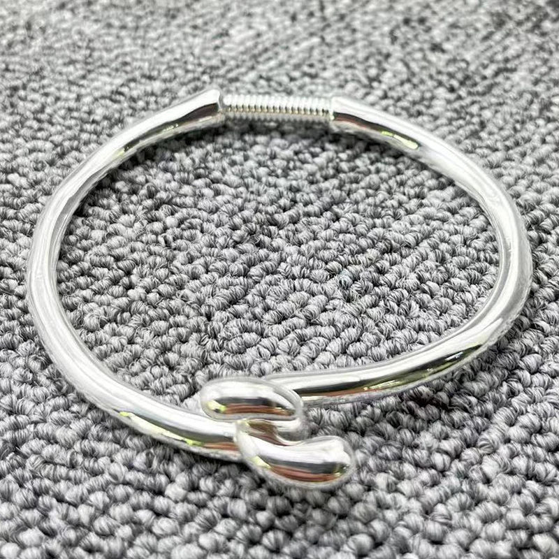 Delicate Electroplated 925 Silver Women's Bracelet Romantic Holiday Gift