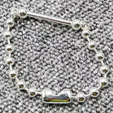 Electroplated 925 Silver DIY Letter Pendant Bracelet