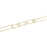 925 Silver Love Letter CZ L O V E Alphabet Bracelet