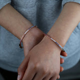 Rainbow Cz Bangle Bracelet For Women Charm Jewelry