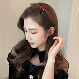 2023 New Year's Red Rabbit Ears Hairpin