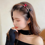 2023 New Year's Red Rabbit Ears Hairpin