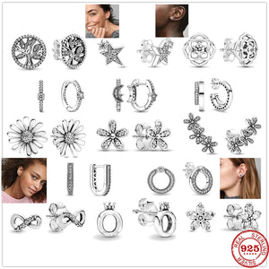 925 Silver Earrings Charm for DIY Jewelry Making Women