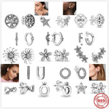 925 Silver Earrings Charm for DIY Jewelry Making Women