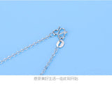 2023 Key Pendant Necklace Austrian Crystal Silver Jewelry