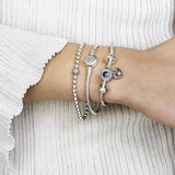 925 Silver Crown Letter O Bracelet for DIY Women's Jewelry