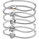 925 Silver Crown Letter O Bracelet for DIY Women's Jewelry
