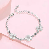 Charm Flower Chain Bracelet 4 Colors For Women