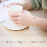 Charm Flower Chain Bracelet 4 Colors For Women