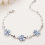 Charm Flower Chain Bracelet 4 Colors For Women