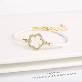 Zirconia Stone Flower Bracelet for Women Party Jewelry