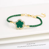 Zirconia Stone Flower Bracelet for Women Party Jewelry