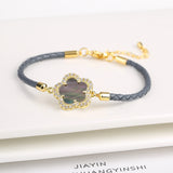 Zirconia Stone Flower Bracelet for Women Party Jewelry
