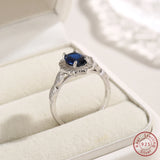 S925 Sterling Silver Spinel High Ring for Women