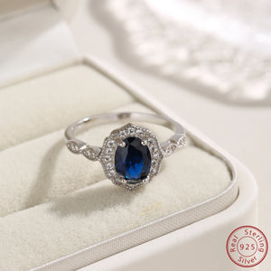 S925 Sterling Silver Spinel High Ring for Women