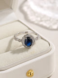 S925 Sterling Silver Spinel High Ring for Women