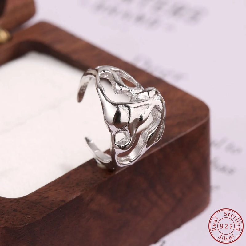 Irregular Women's 925 Sterling Silver Ring