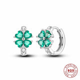 925 Silver Zircon Colorful Earrings Anniversary Gift