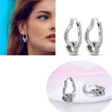 925 Silver Zircon Colorful Earrings Anniversary Gift