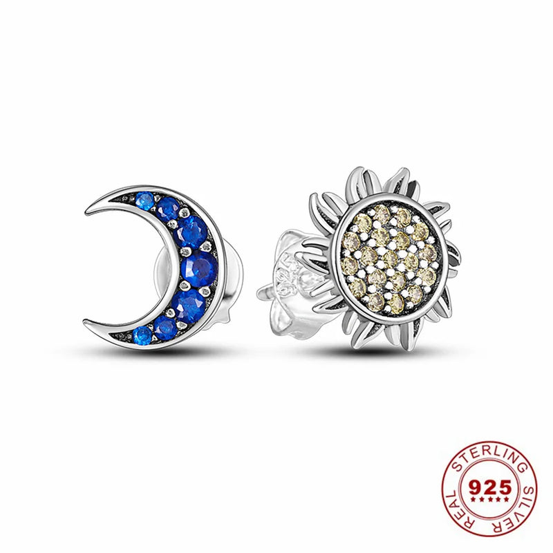 925 Silver Zircon Colorful Earrings Anniversary Gift