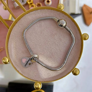 Stainless Steel Charms Bracelet 18K Plated Lock Key Heart Charms Bracelets