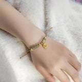 Grace Jewelry Light Green Hetian Jade Beads Bracelet