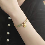 Grace Jewelry Light Green Hetian Jade Beads Bracelet