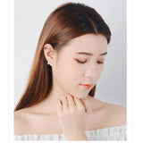 925 Silver Square Hoop Earrings For Women