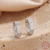 Japan & South Korea 100% 925 Pure Silver Zircon Earrings