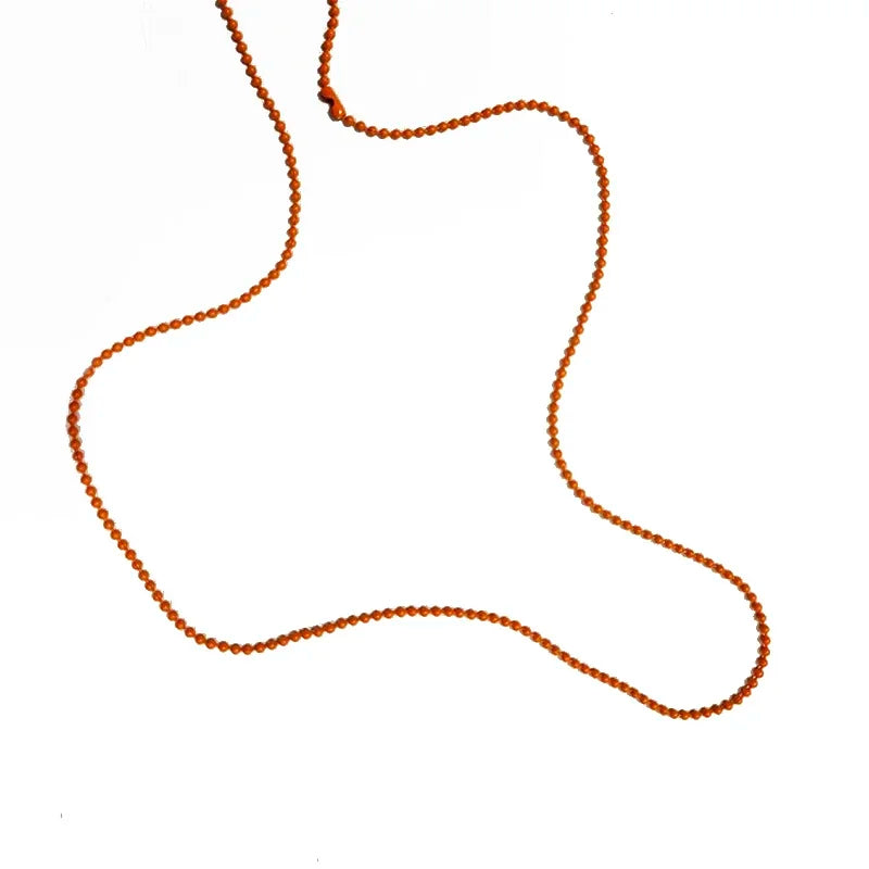 Colorful Cross Women's Necklace, Rubber Pendant
