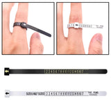 Ring Ruler Measurer Finger Coil Sizing Tool US UK Size Measurements