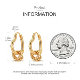 925 Rose Series Sun Moon Star Earrings