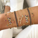 Lovely GIRL CZ Crystal Charm Bracelet - Wedding Gift