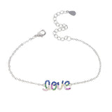 Lovely GIRL CZ Crystal Charm Bracelet - Wedding Gift