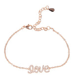 Lovely GIRL CZ Crystal Charm Bracelet - Wedding Gift