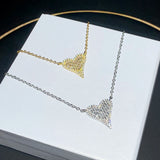 Micro Pave CZ Heart Pendant Necklace