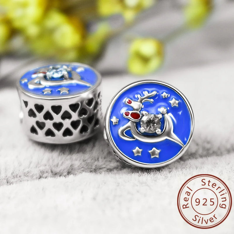Pattern Unicorn DIY Bracelet 925 Sterling Silver Beaded