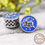 Pattern Unicorn DIY Bracelet 925 Sterling Silver Beaded