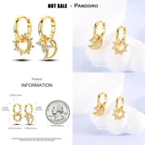 925 Silver Sun & Moon Glow Earrings