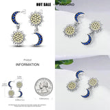 925 Silver Sun & Moon Glow Earrings