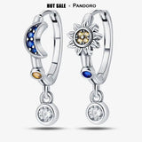 925 Silver Sun & Moon Glow Earrings
