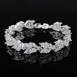 Silver Bracelet Bangle For Women Anniversary Gift Jewelry S6106