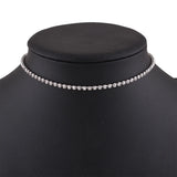 Iced Out Tennis Chain Necklace for Women Crystal Choker